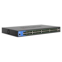 48-Port Managed Gigabit Ethernet Switch with 4 10G SFP+ Uplinks LGS352C