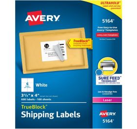 Avery-Dennison 5164 Barcode Label