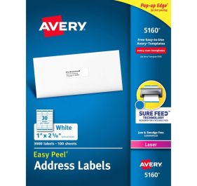 Avery-Dennison 5160 Barcode Label