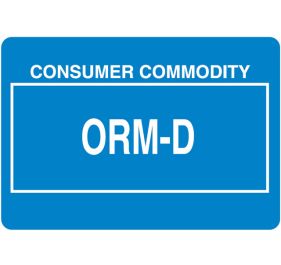Other Regulated Material ORM-D Shipping Labels